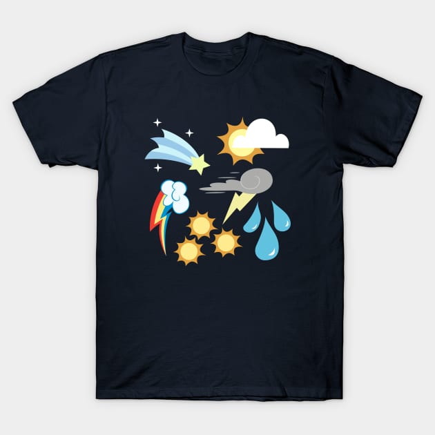 My little Pony - Weather Team Cutie Mark Special T-Shirt by ariados4711